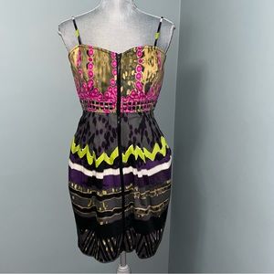 KOUTURE BY KIMORA multicoloured pleated dress pockets size large wedding summer